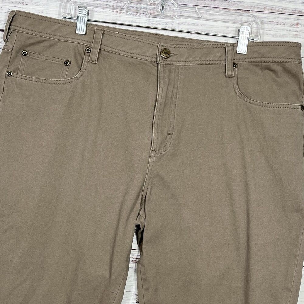 Onward Reserve Pants Mens 40x30 Brown Cotton Spandex Stretch Chino Casual Preppy